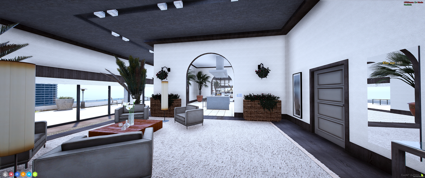 Living room interior of Hills House