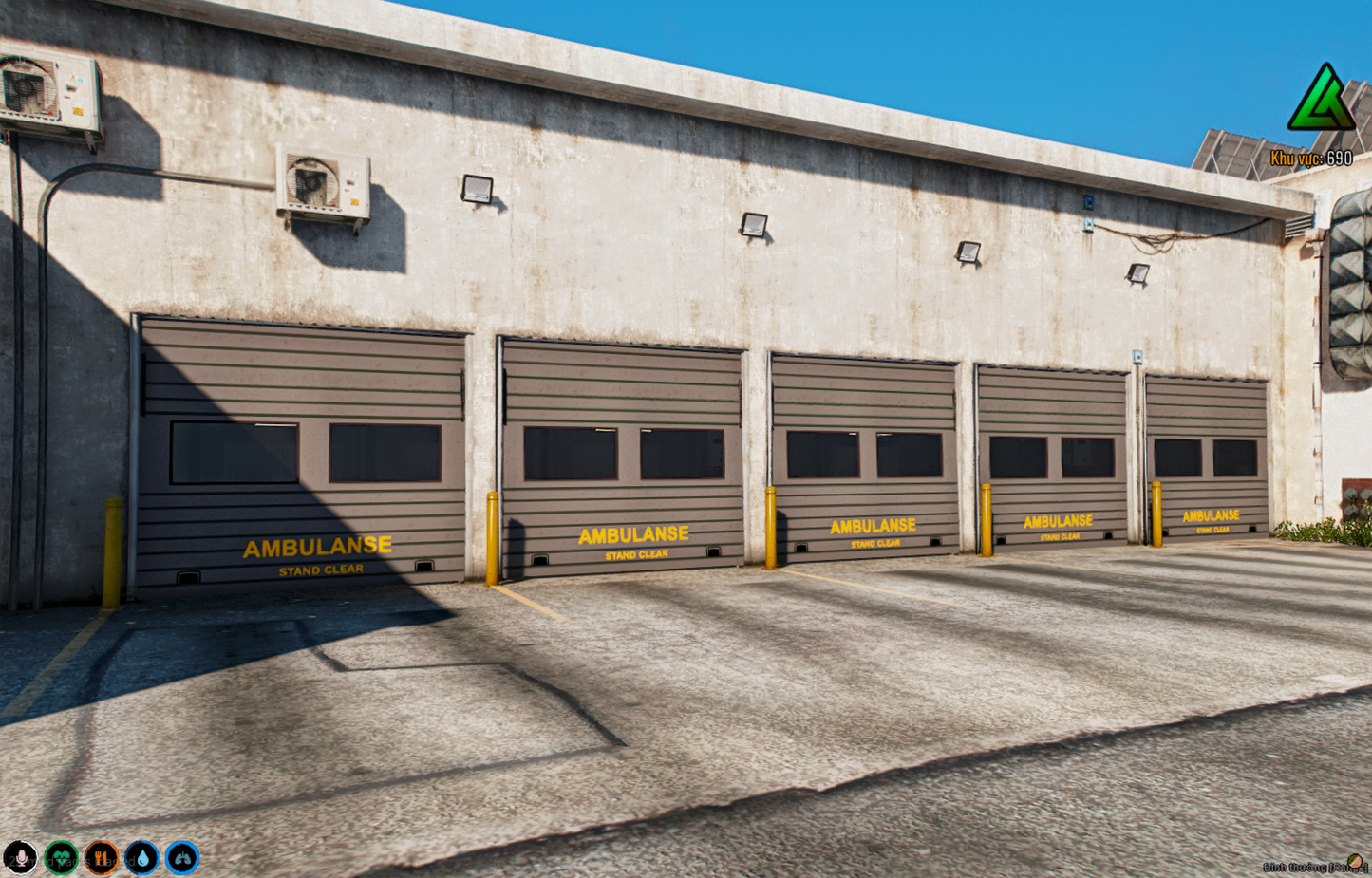 Rear view of MLO Ambulance Central
