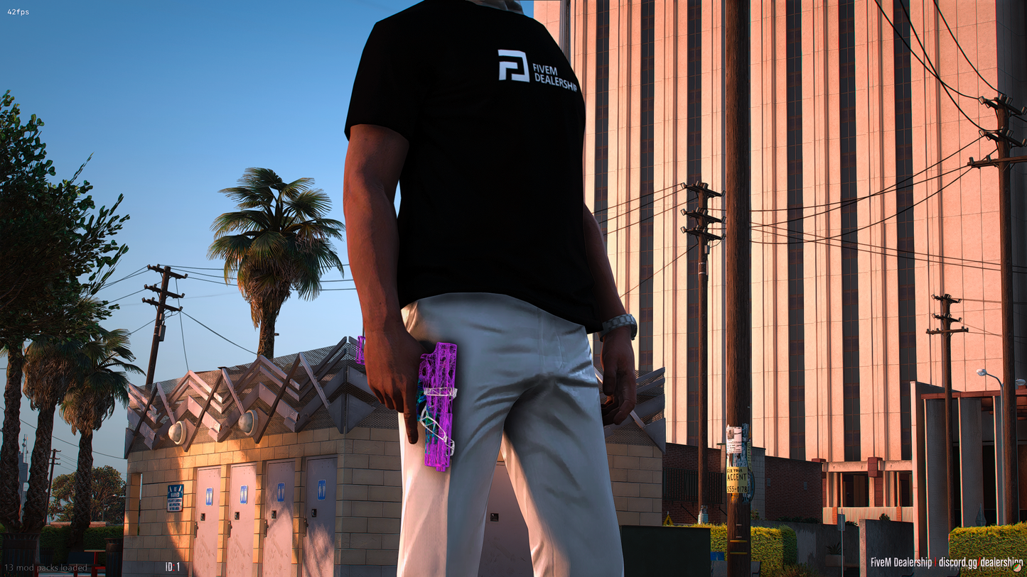 Pink Wireframe Glock Switch