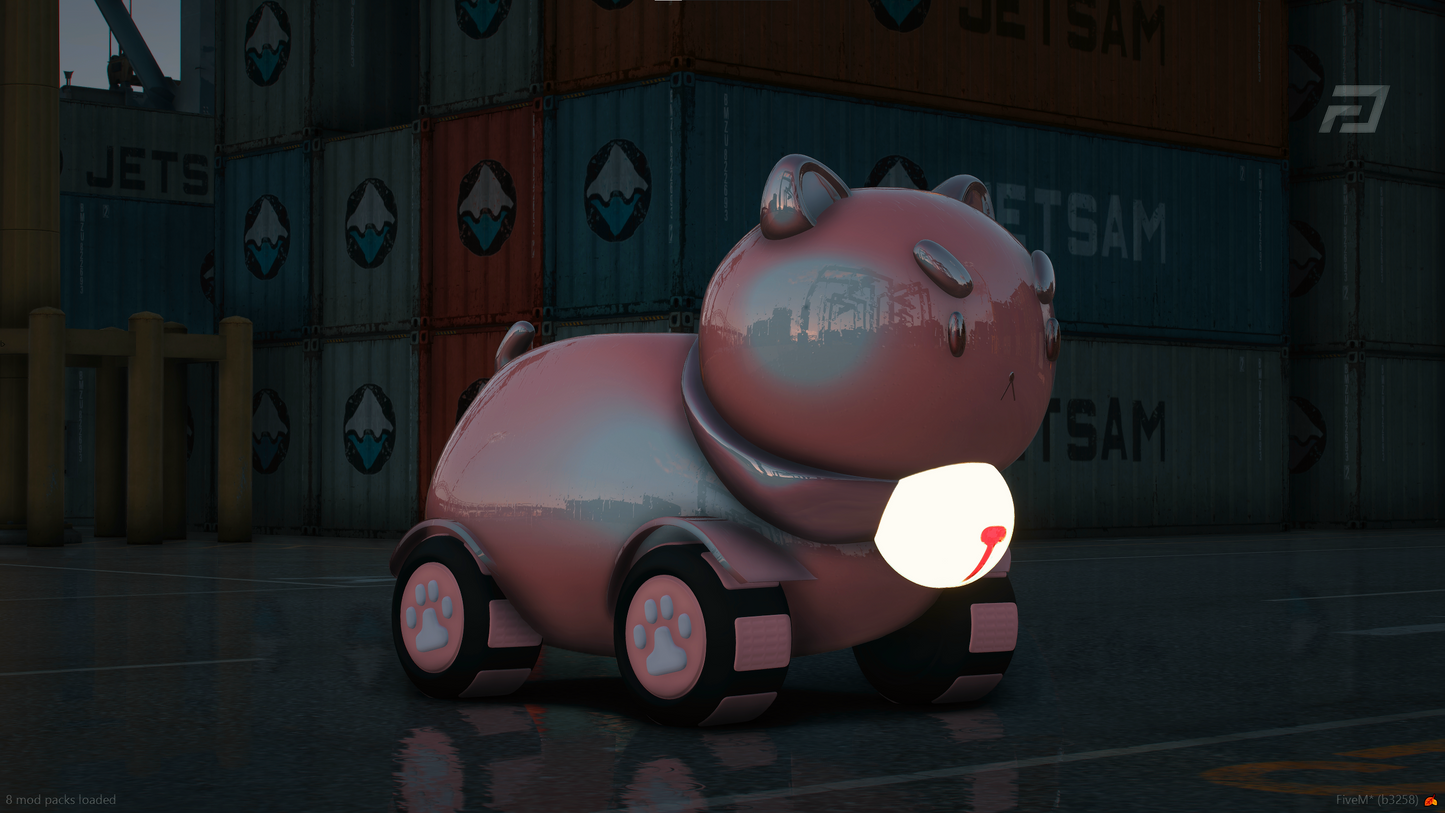 (Lore Friendly) Puppy Cat Car