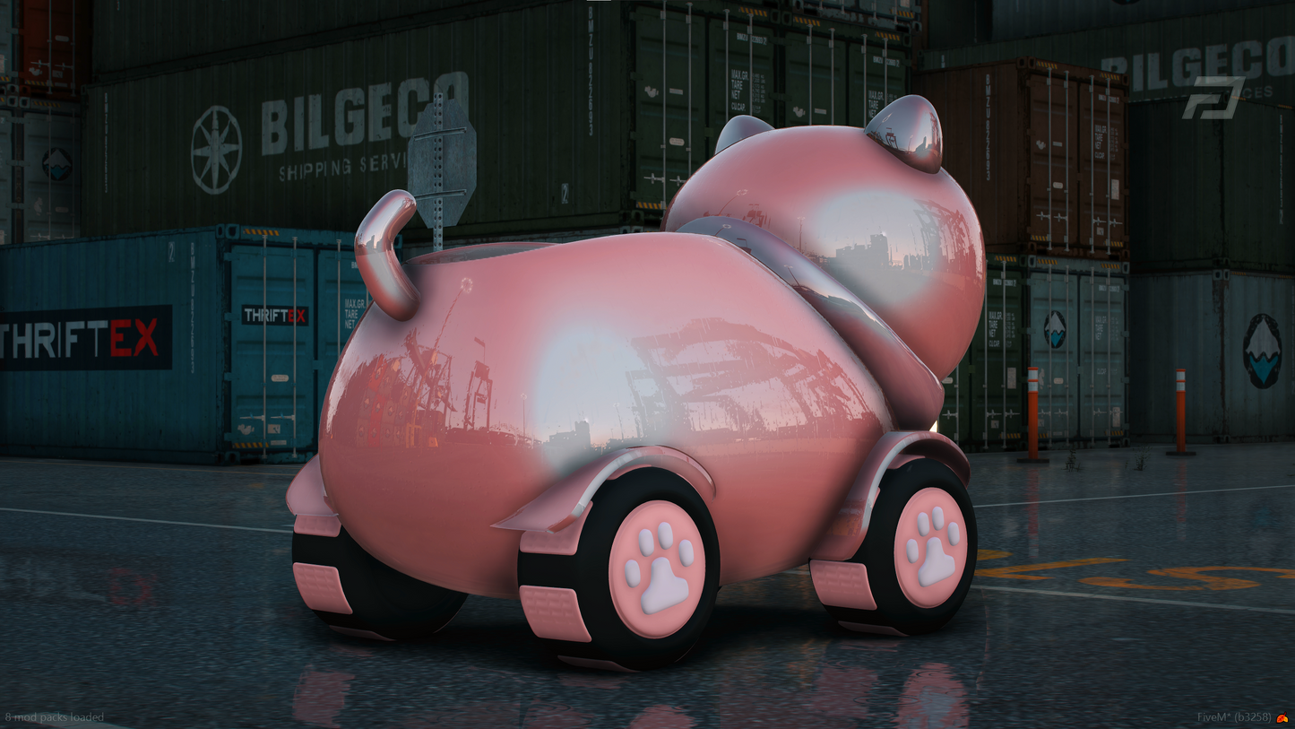 (Lore Friendly) Puppy Cat Car