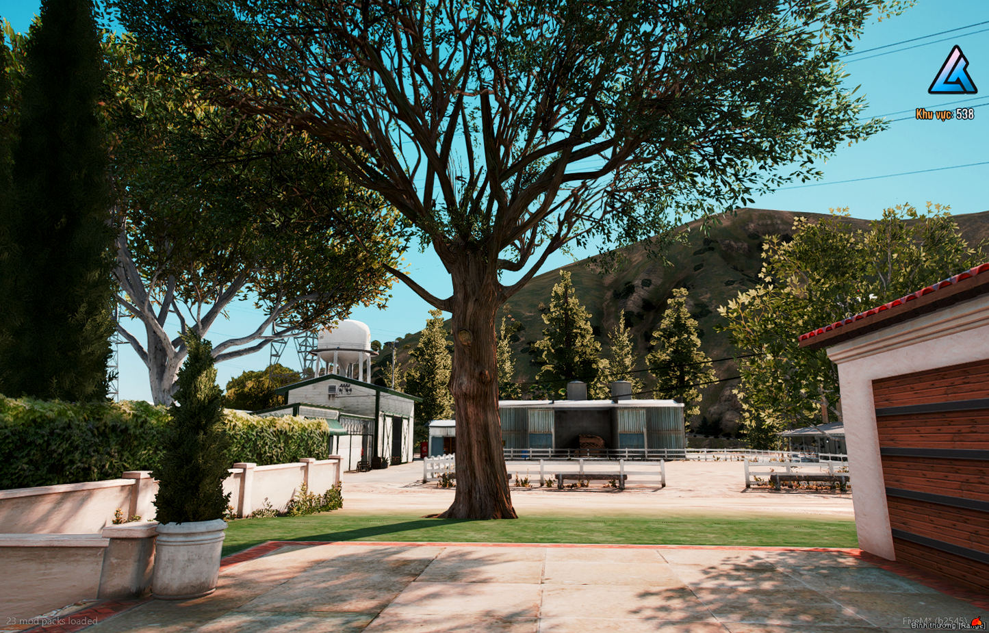 Garden exterior of La Fuente Blanca MLO for FiveM
