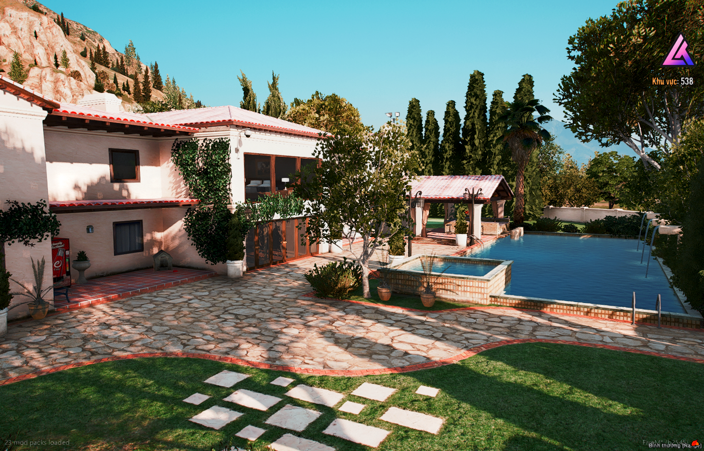 Lounge area of La Fuente Blanca MLO for FiveM RP servers
