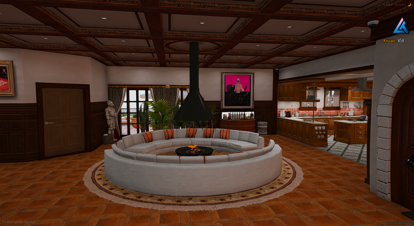 Terrace of La Fuente Blanca MLO for FiveM roleplay interiors