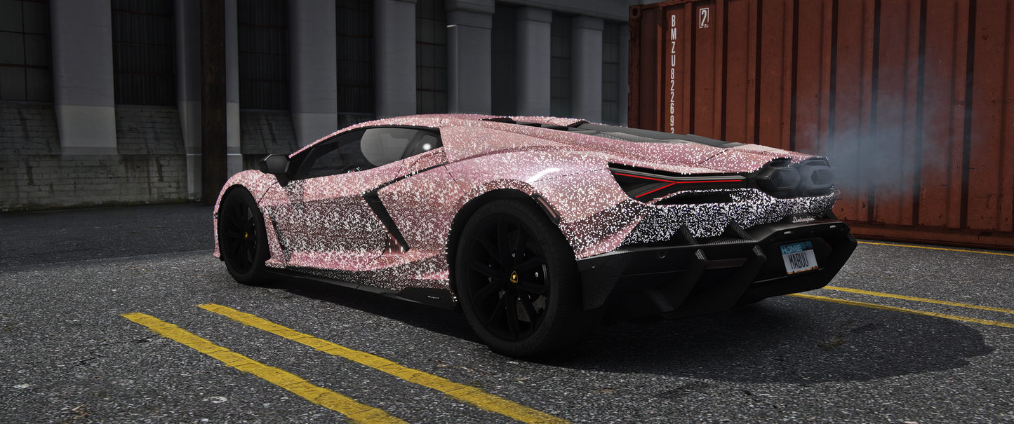 Lamborghini Revuelto Star Diamond GTA V FiveM vehicle mod in high resolution