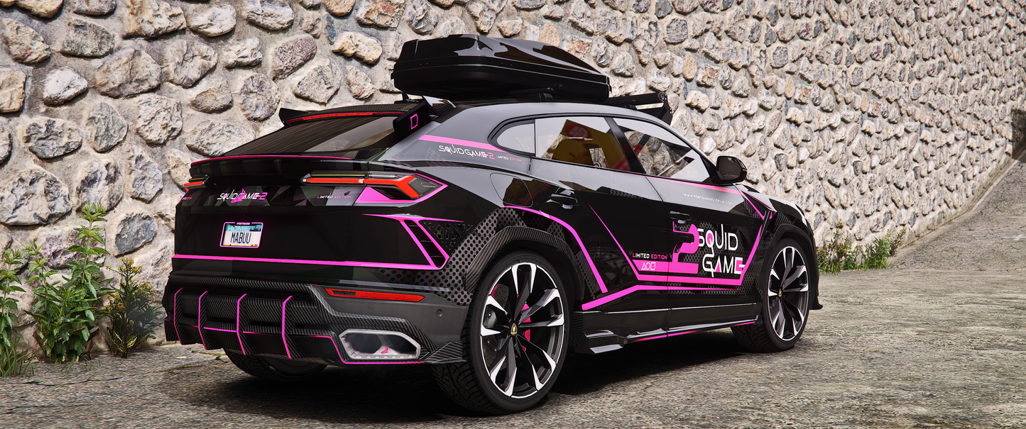 SQUID GAME Lamborghini Urus side view