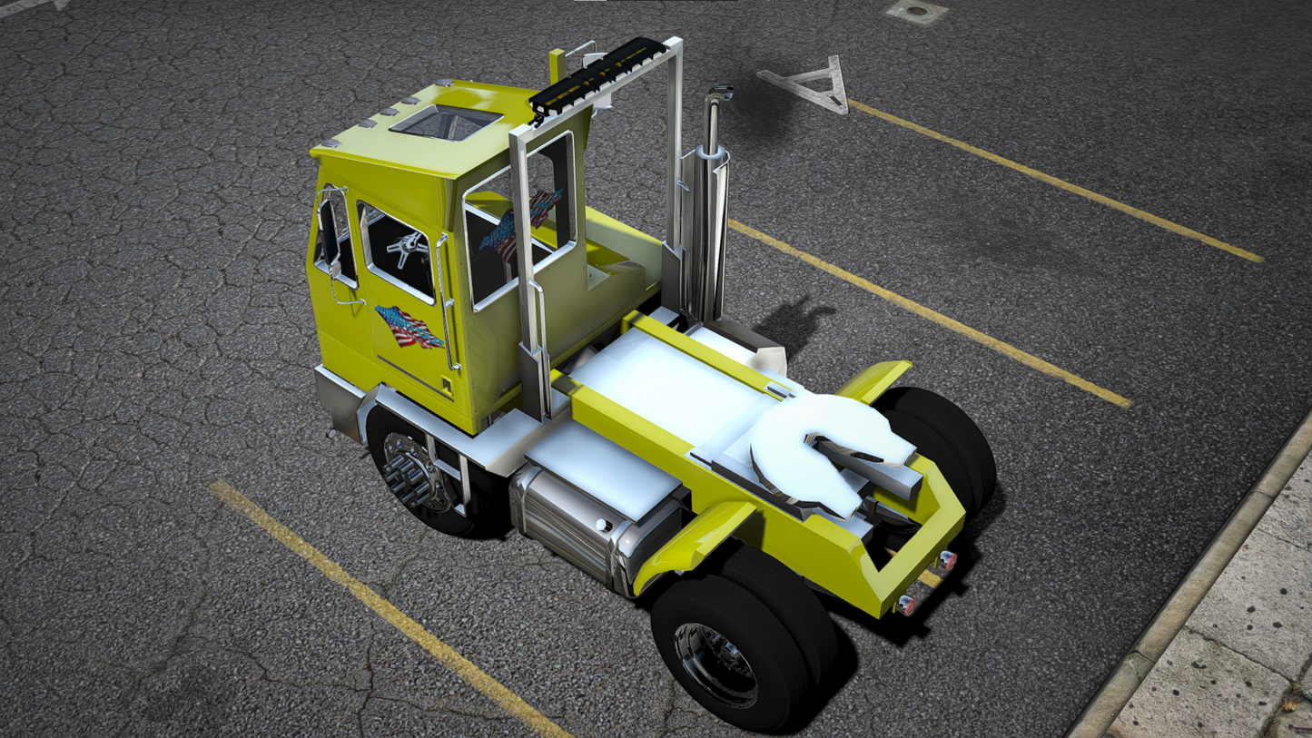 Side and rear view of (Lore Friendly) Custom Yard Dog GTA V vehicle for FiveM