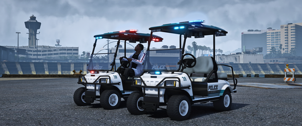 Lore Friendly Non ELS Police Golf Cart mod for FiveM servers