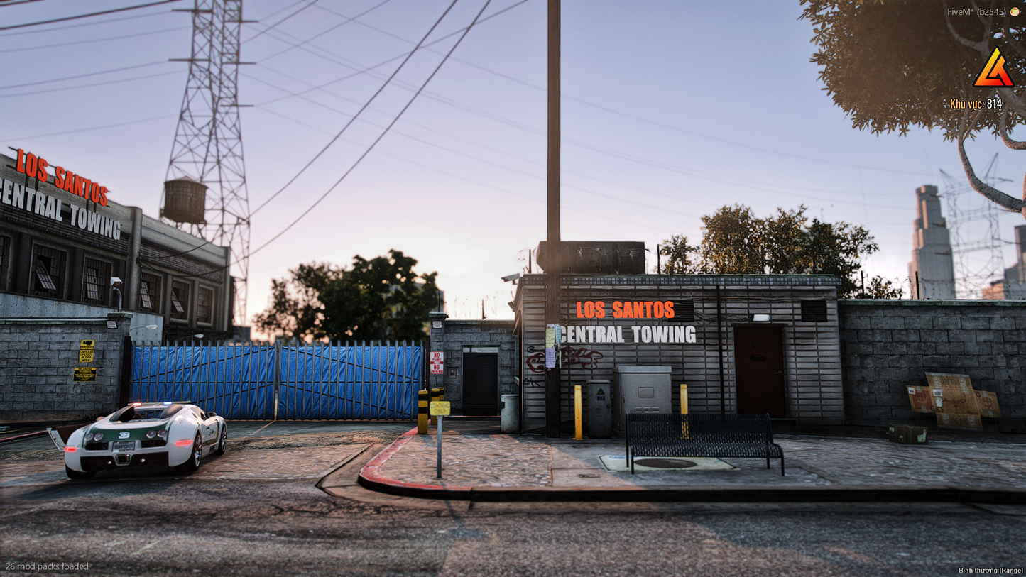 Rear view of Los Santos Central Towing MLO