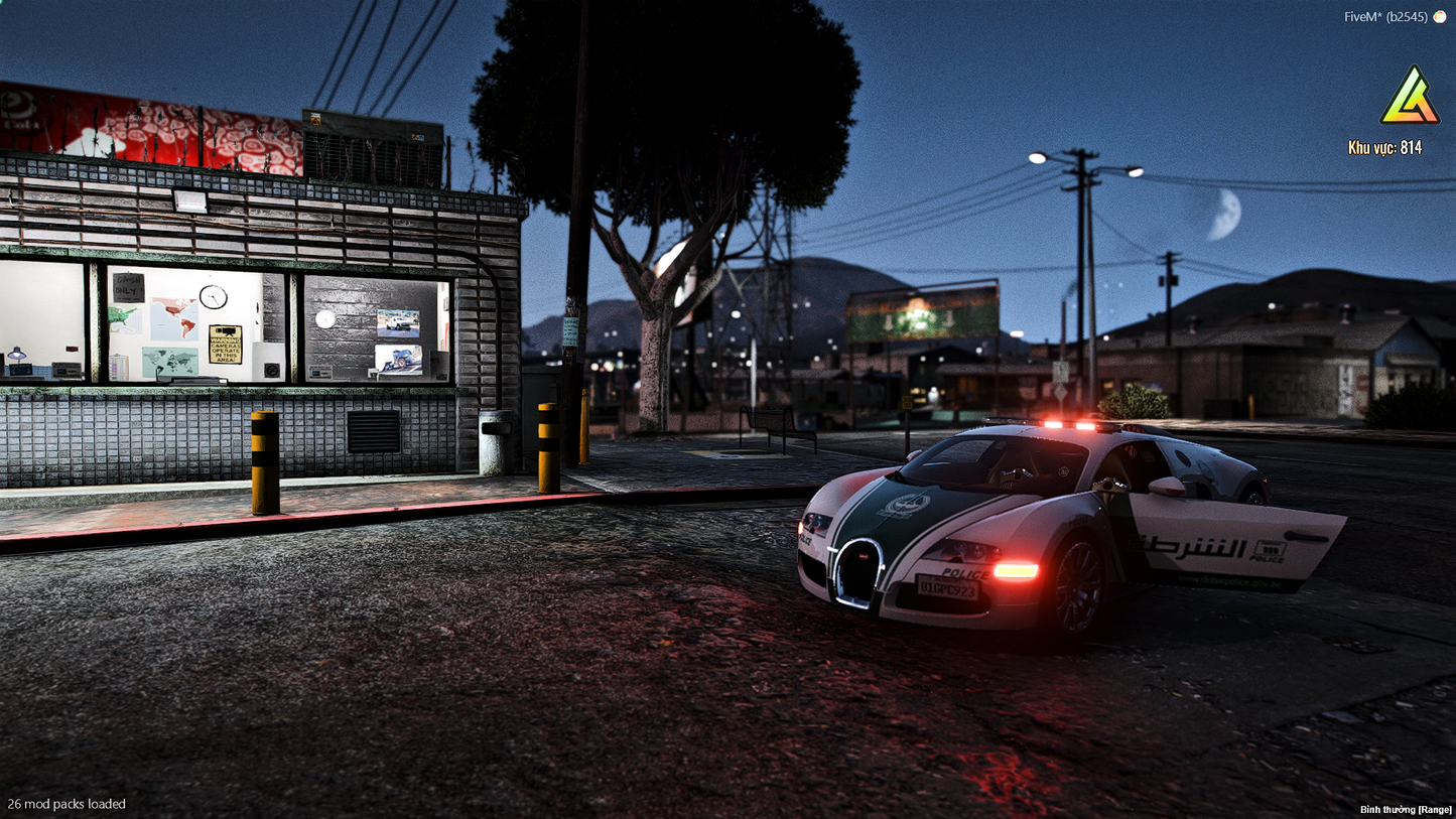 Player towing vehicle in Los Santos Central Towing MLO