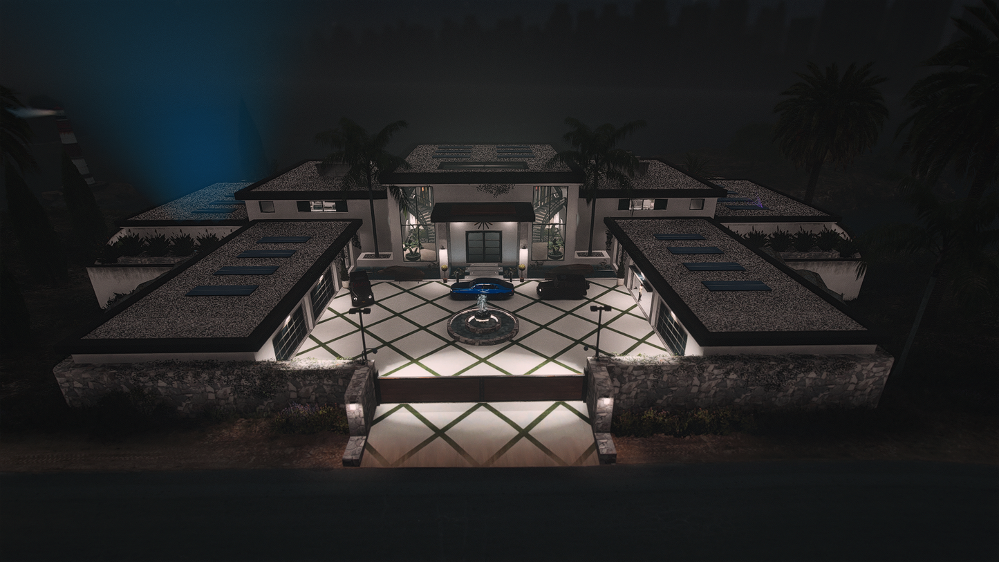 Mafia Mansion FiveM map mod detailed interior view