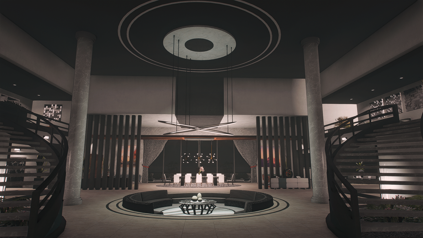 Mafia Mansion FiveM map mod living room interior