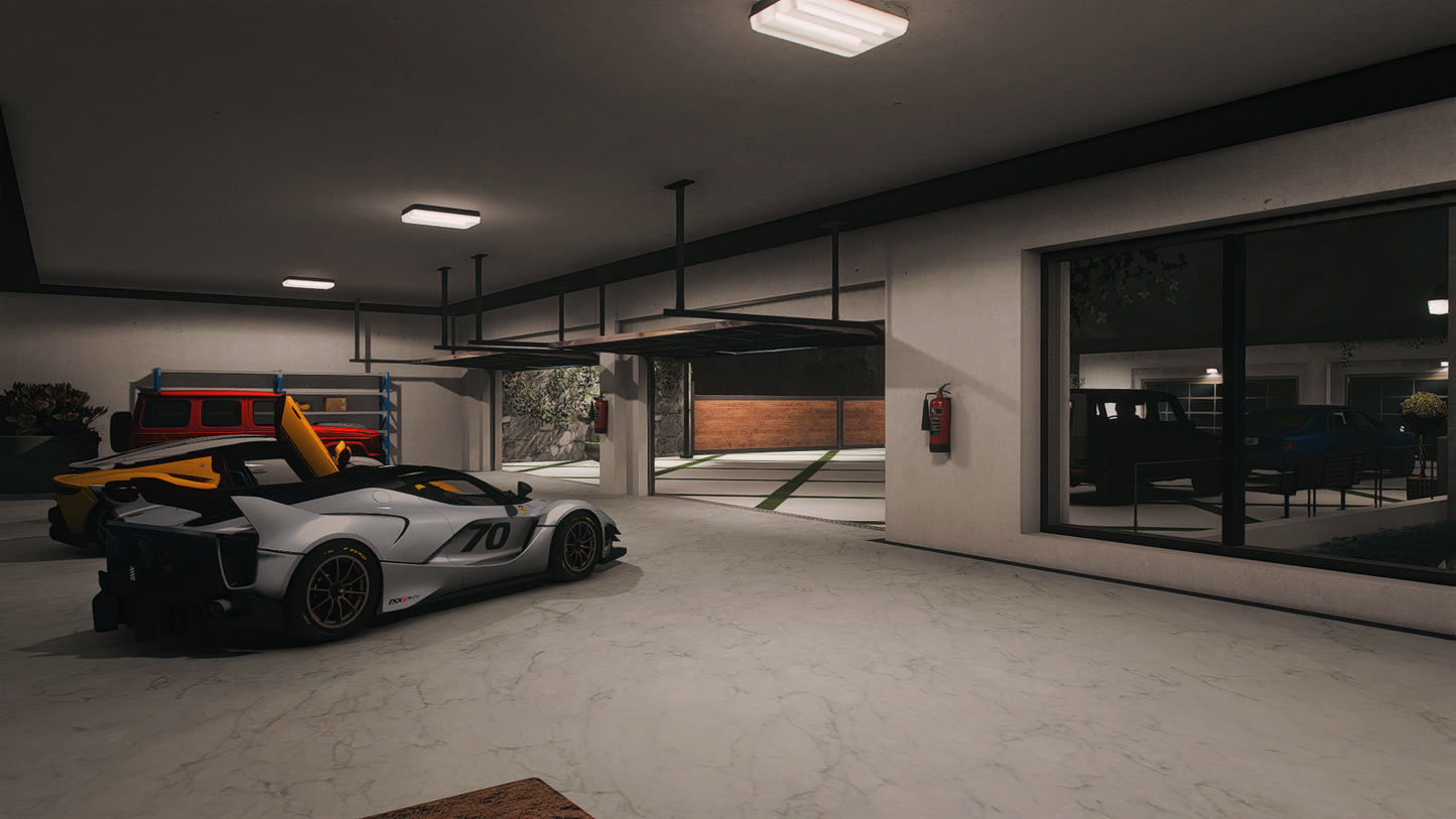 Mafia Mansion FiveM map mod rooftop view