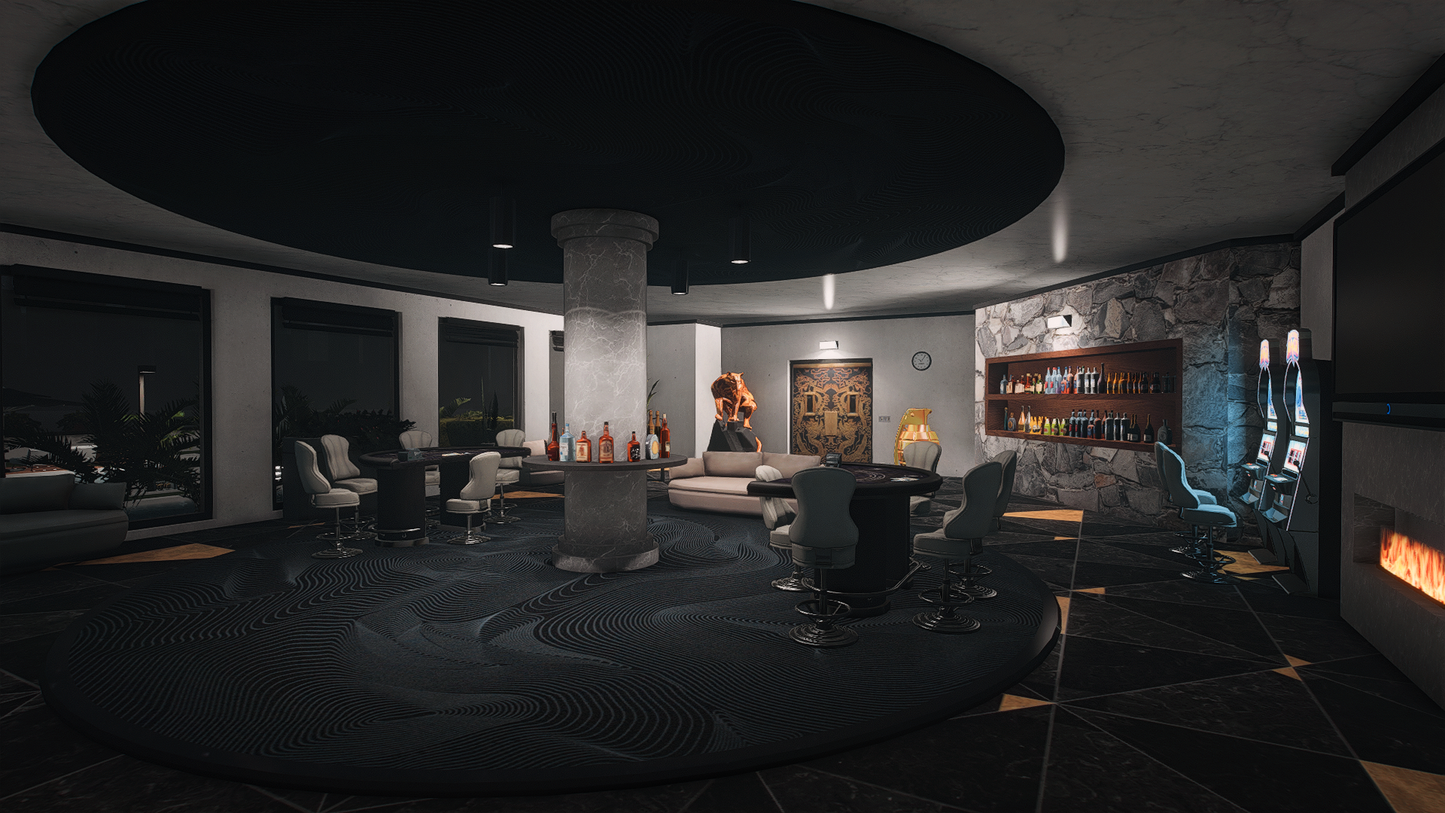 Mafia Mansion FiveM map mod staircase detail