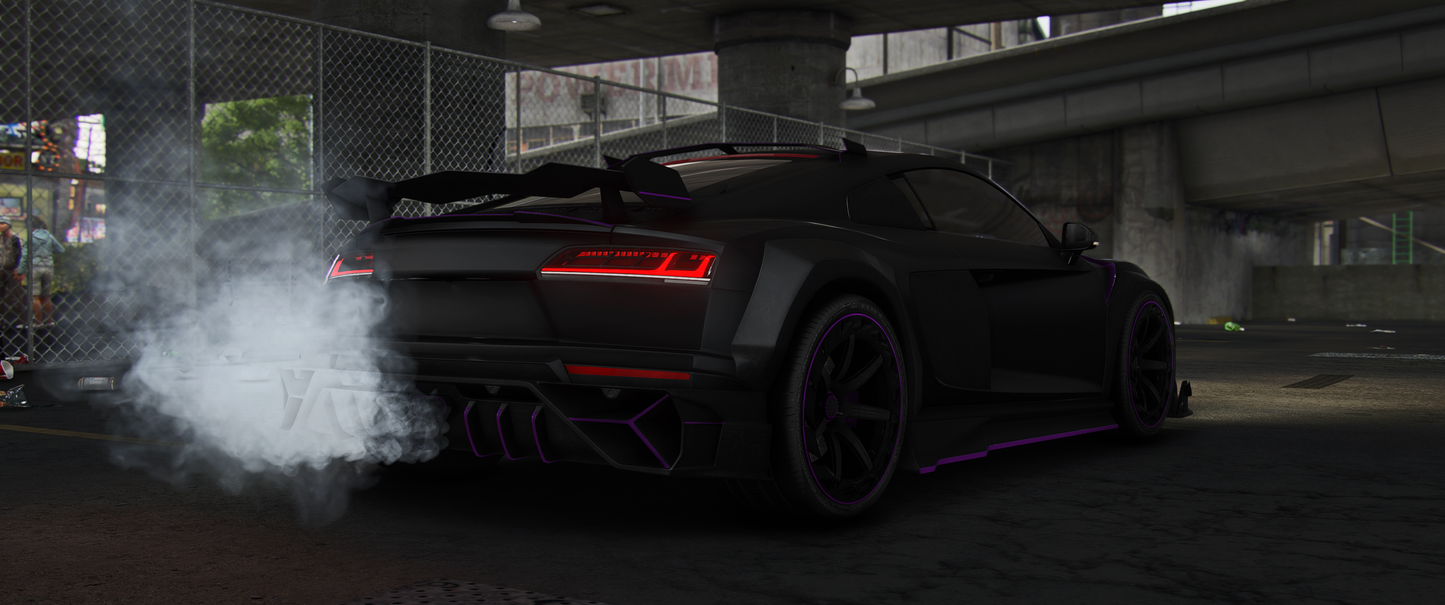 Side view of (Debadged) Mansory Audi RSQ8 Evo GTA V vehicle mod for FiveM