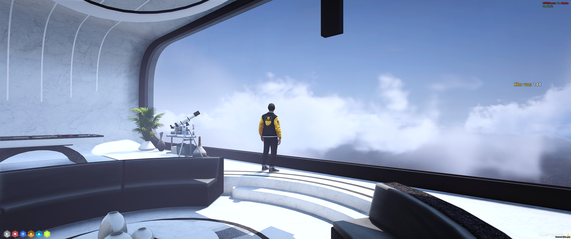 Front view of MAP Futurist House FiveM Mod