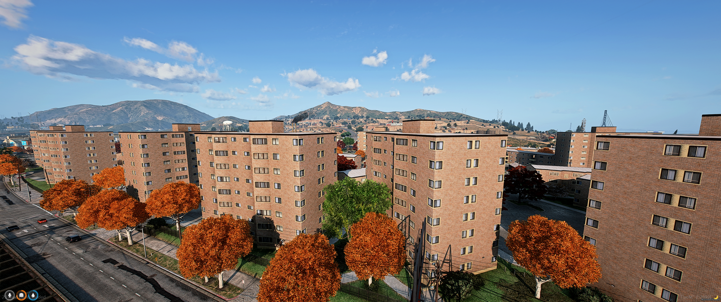 O'Blocks Parkway Gardens Streets and Buildings FiveM Mod