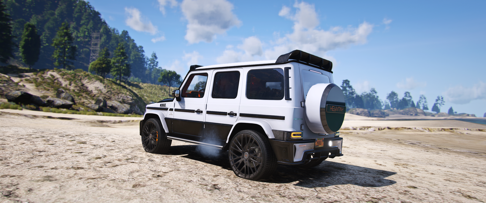 Mercedes-Benz G63 KEYVANY side profile showing luxury SUV details in FiveM