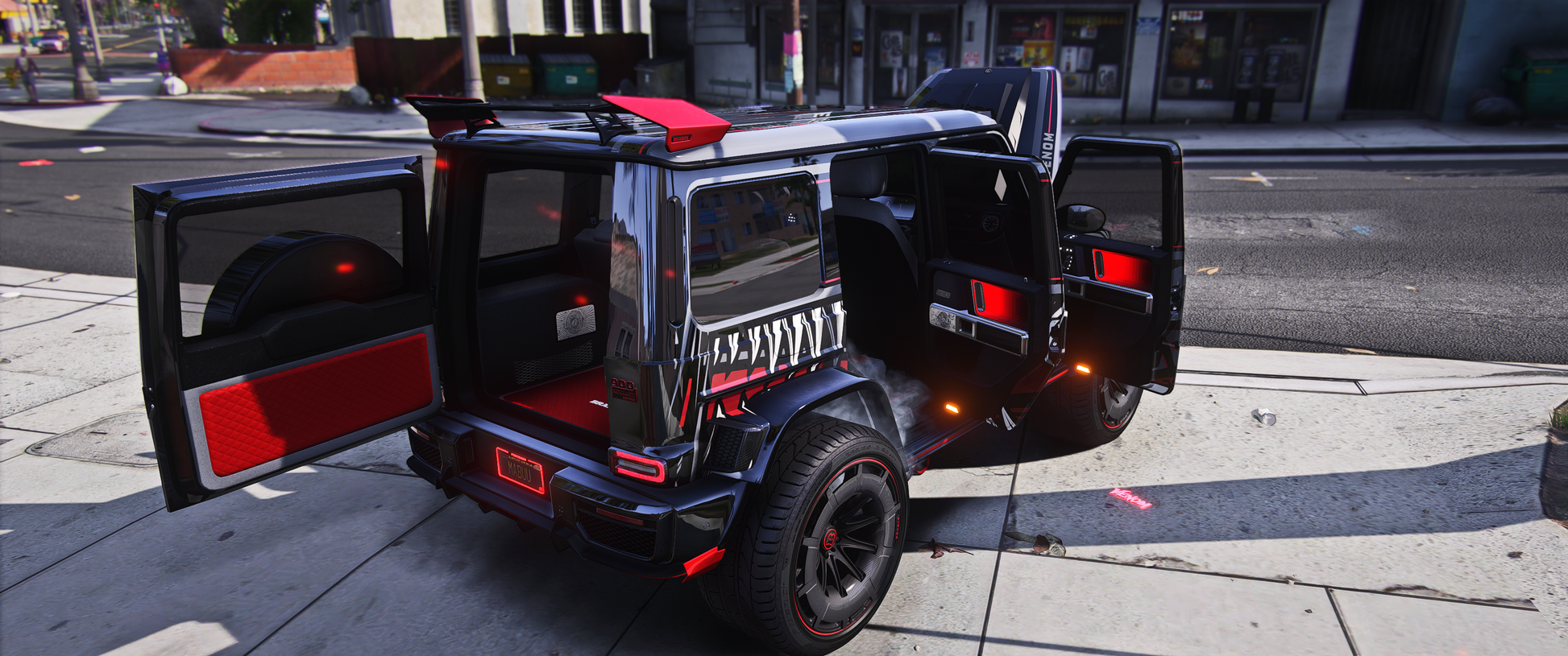 Mercedes Brabus 900 Rocket Venom with dynamic night lights in FiveM