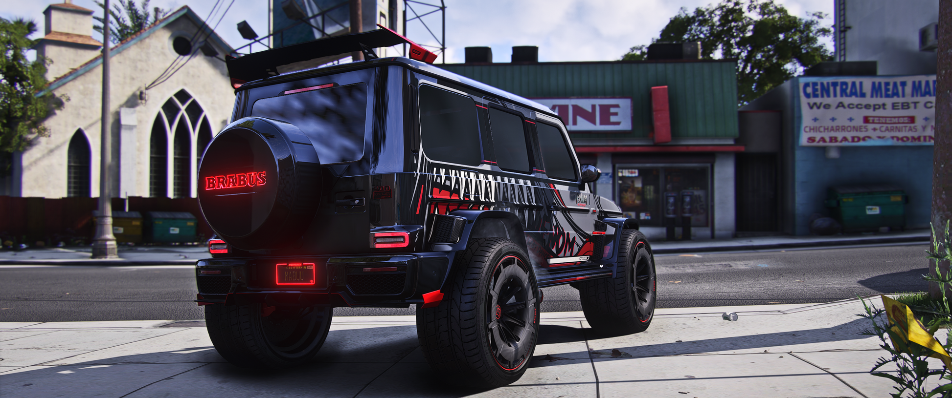 Mercedes Brabus 900 Rocket Venom side profile showcasing custom design and tuning