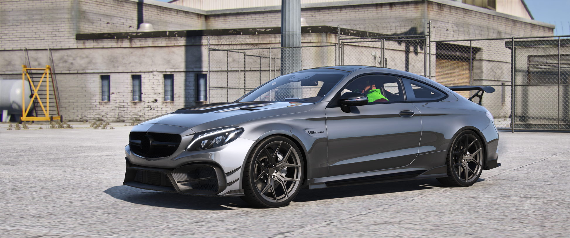 Front view of Mercedes-AMG C63 Coupe Darwin Pro