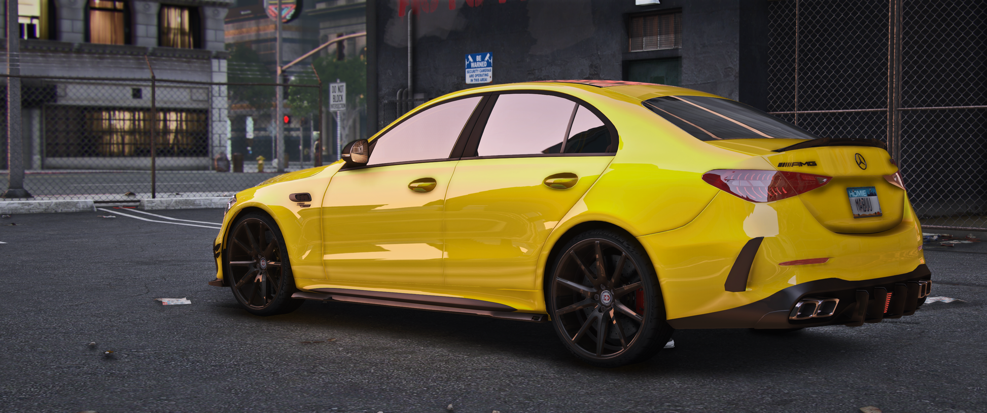 Mercedes C63s 2024 GTA V FiveM vehicle mod in high resolution