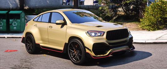 Exterior view of Debadged Mercedes GLE 53 Hycade GTA 5
