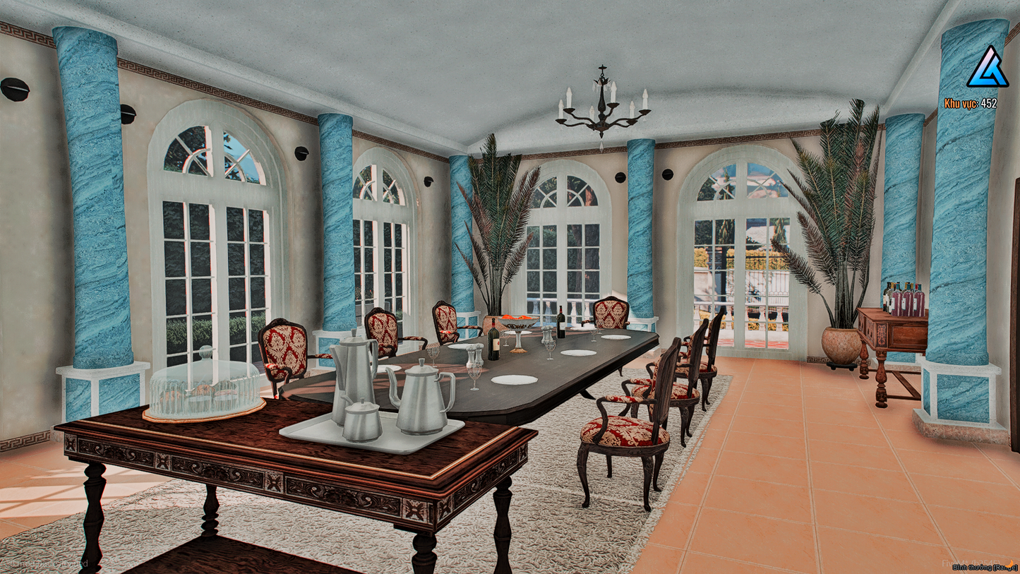 Millionaire Mansion Garden Exterior FiveM