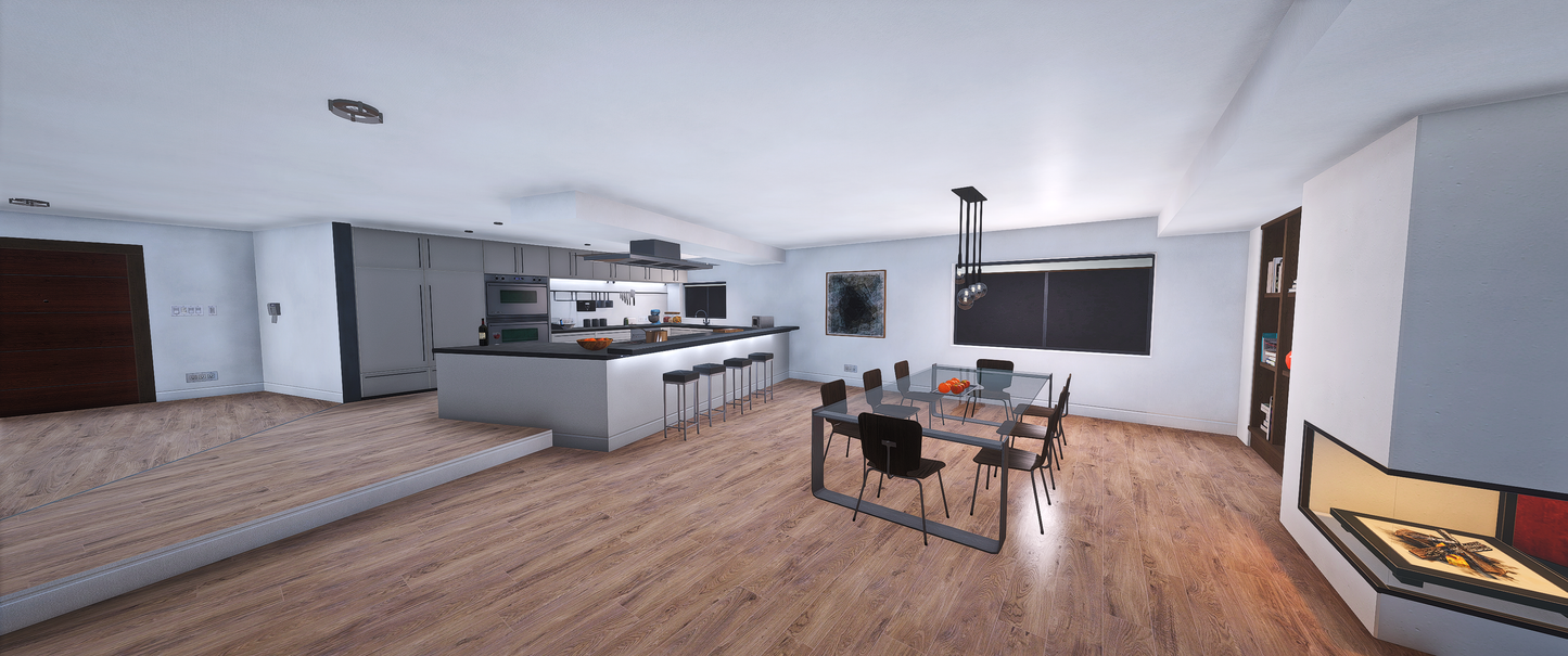 Bedroom interior of Apartment Mansion PlayBoy in FiveM