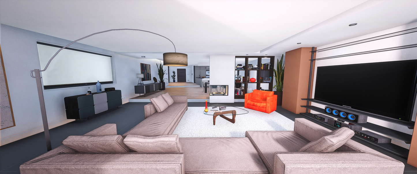 Entertainment room of Apartment Mansion PlayBoy FiveM interior