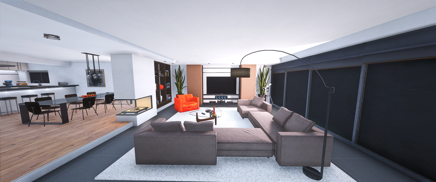 Kitchen area of Apartment Mansion PlayBoy MLO interior