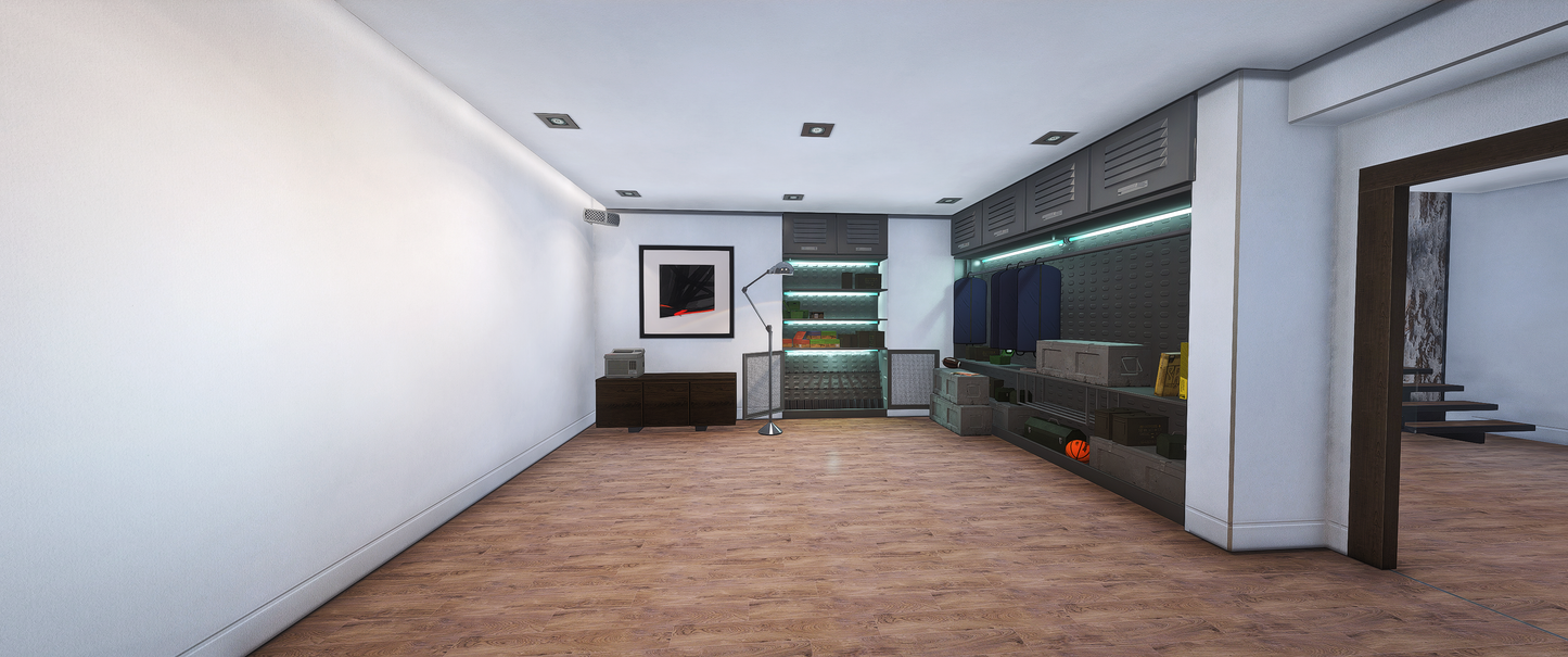 Full overview of Apartment Mansion PlayBoy MLO interior for FiveM