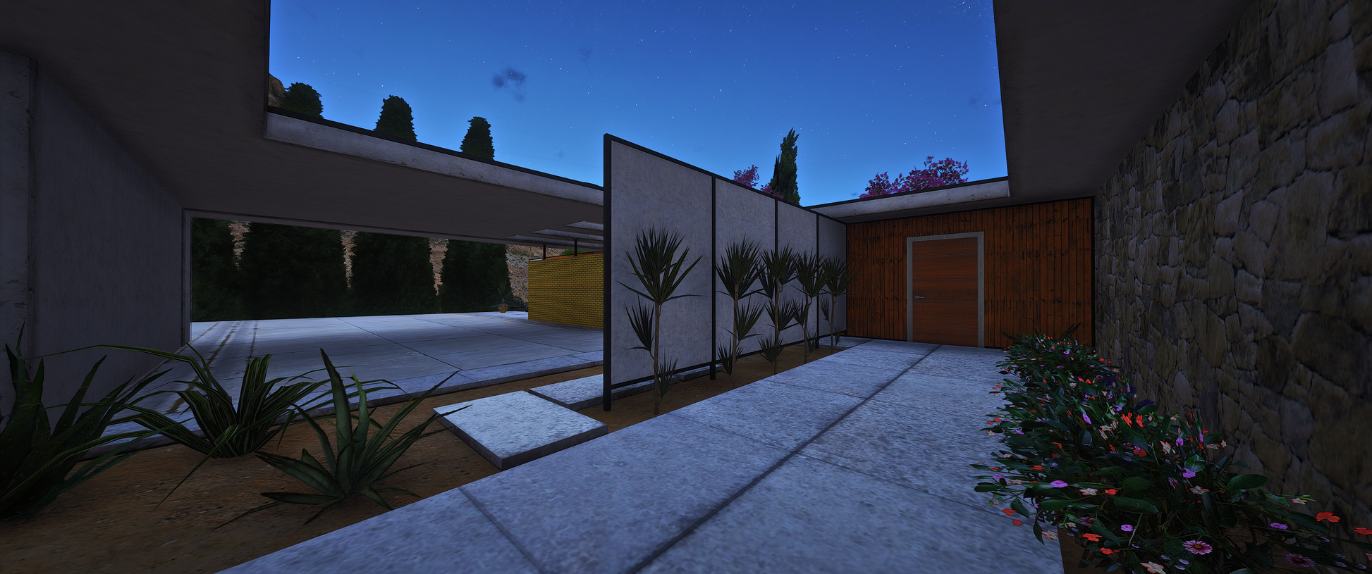 Kitchen interior of Canyon House V2 GTA 5