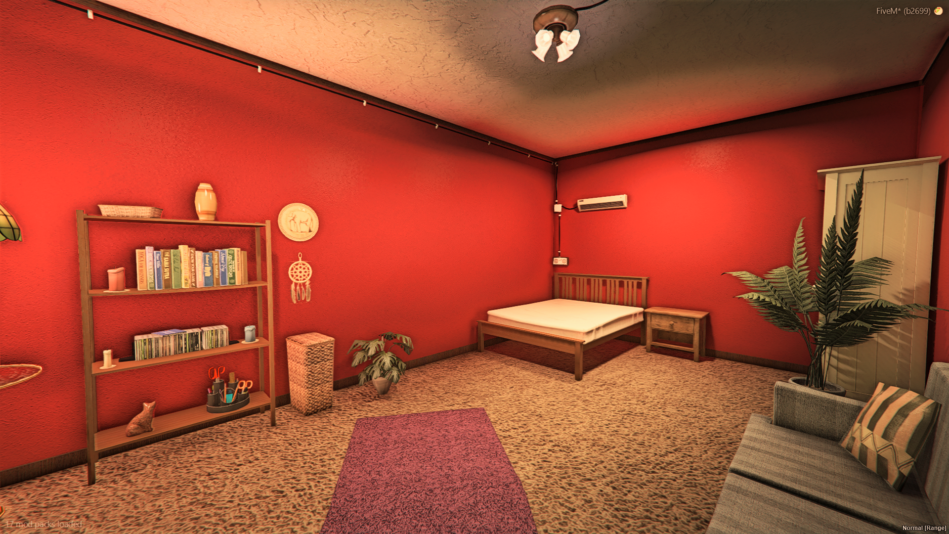 Living room interior of Brouge Avenue Gang House