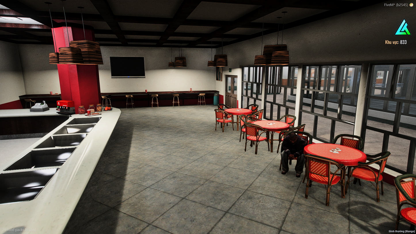 Hallway view of Los Santos Medical Center Map4All interiors