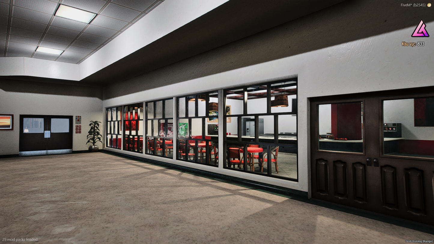 Lobby area showcasing Map4All interiors of Los Santos Medical Center