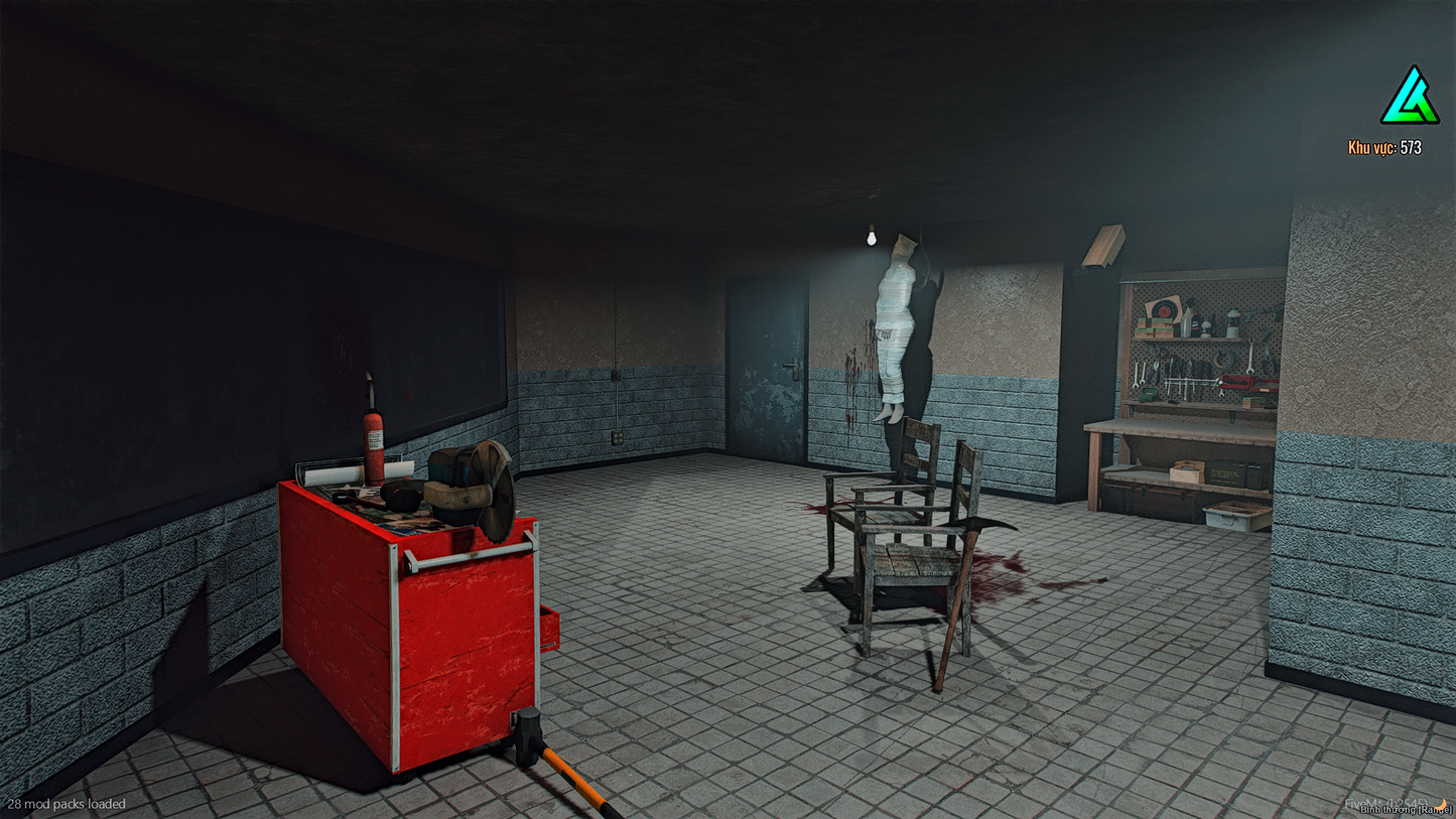 Reception area of Mirror Park Illegal Hospital in FiveM