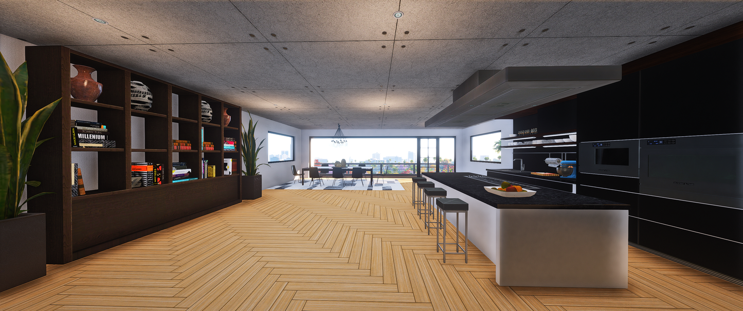 Bedroom interior of Modern House GTA 5