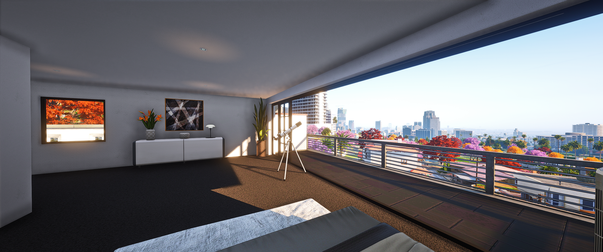 Garage area inside MLO Modern House GTA 5
