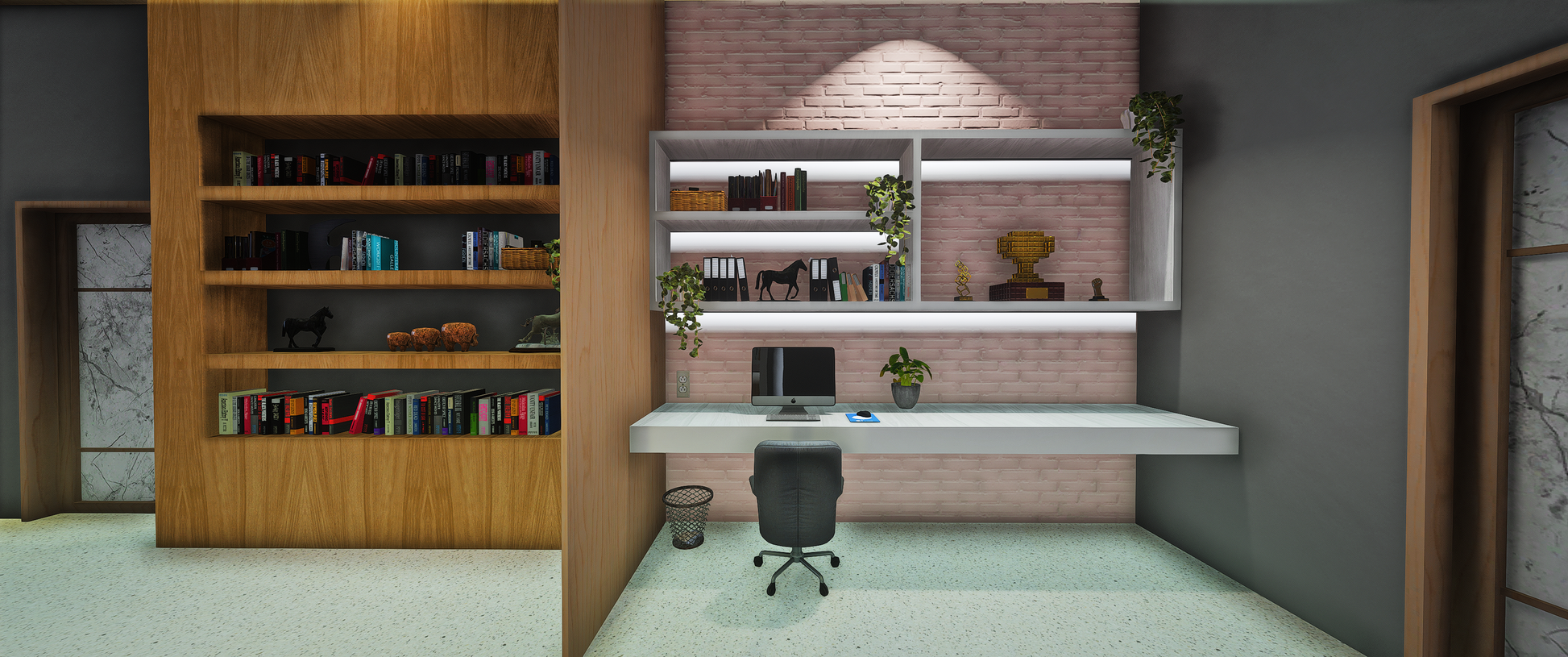Dining area of Modern Two-House Map