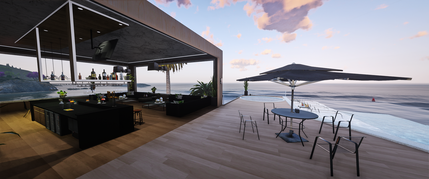 Rooftop view of Modern Two-House Map