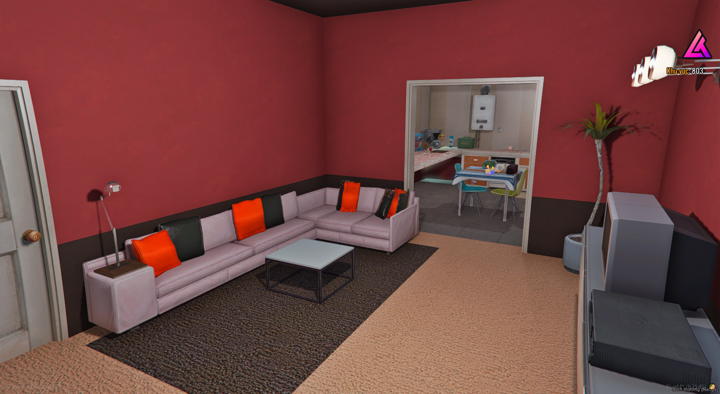 Night view of living area