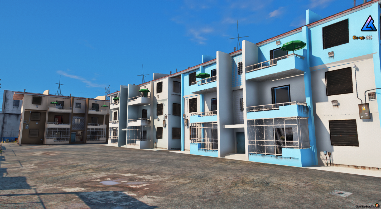 Modular Apartment exterior view for FiveM