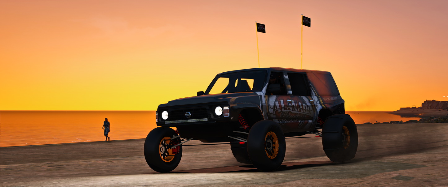 Nissan Alanabi Baja Racing Car Front View