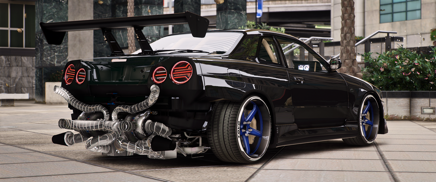 Nissan Skyline R34 Twin Turbo side profile
