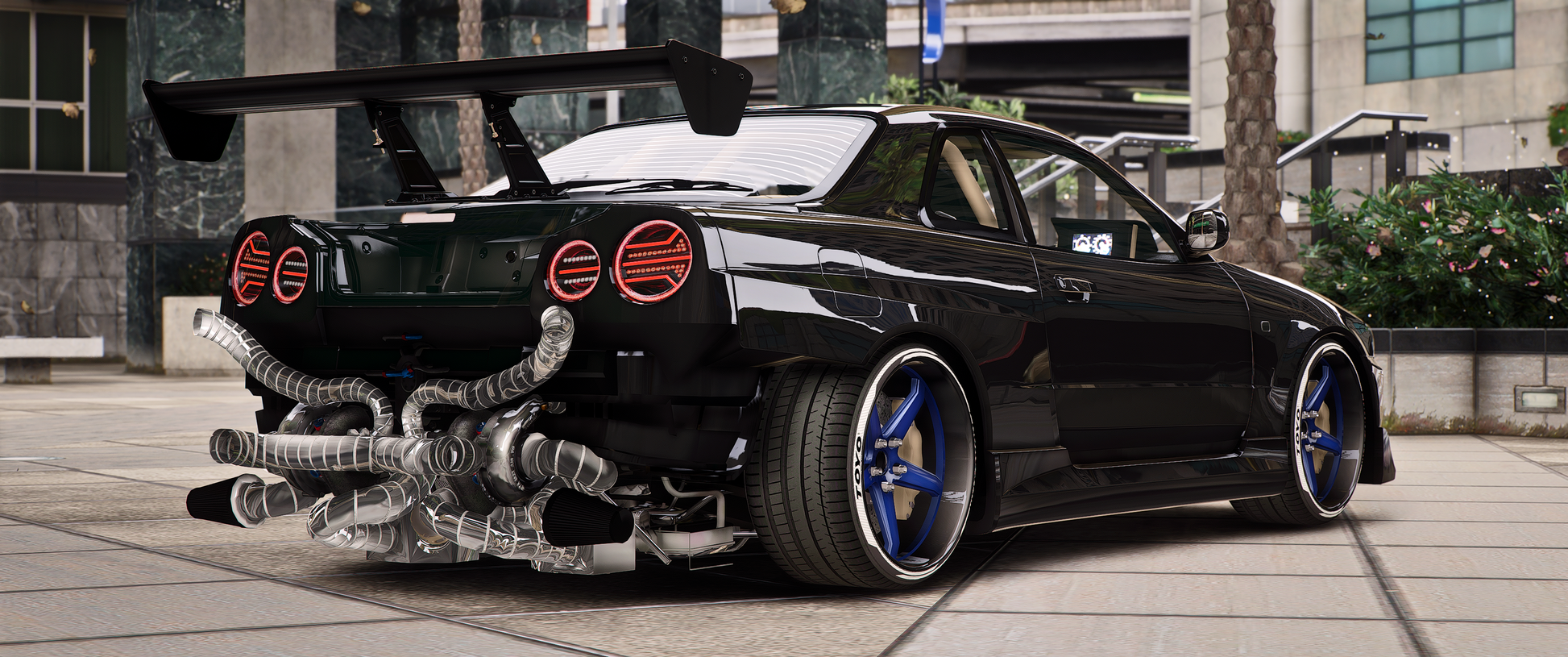 Nissan Skyline R34 Twin Turbo side profile