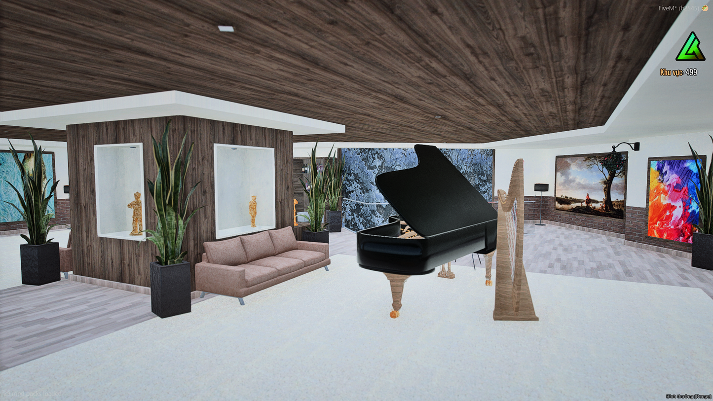 Home office area in MANSION 03 interior