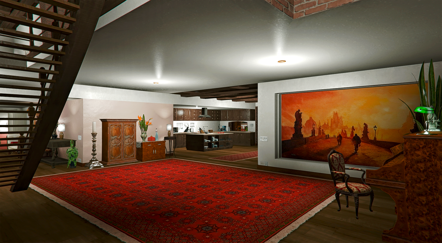 Mansion Kitchen Detail Interior