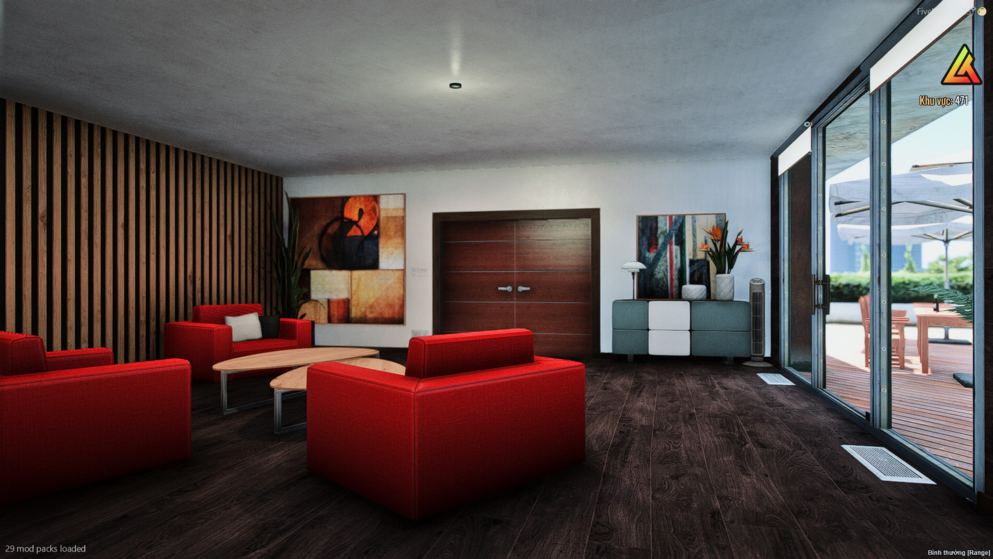 Mansion Hallway Interior