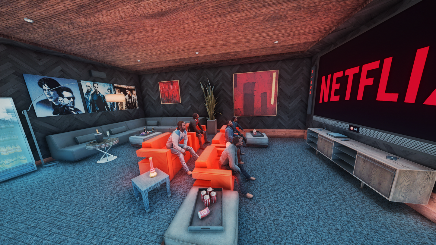 The Ora Mansion 2.0 FiveM map mod hallway view